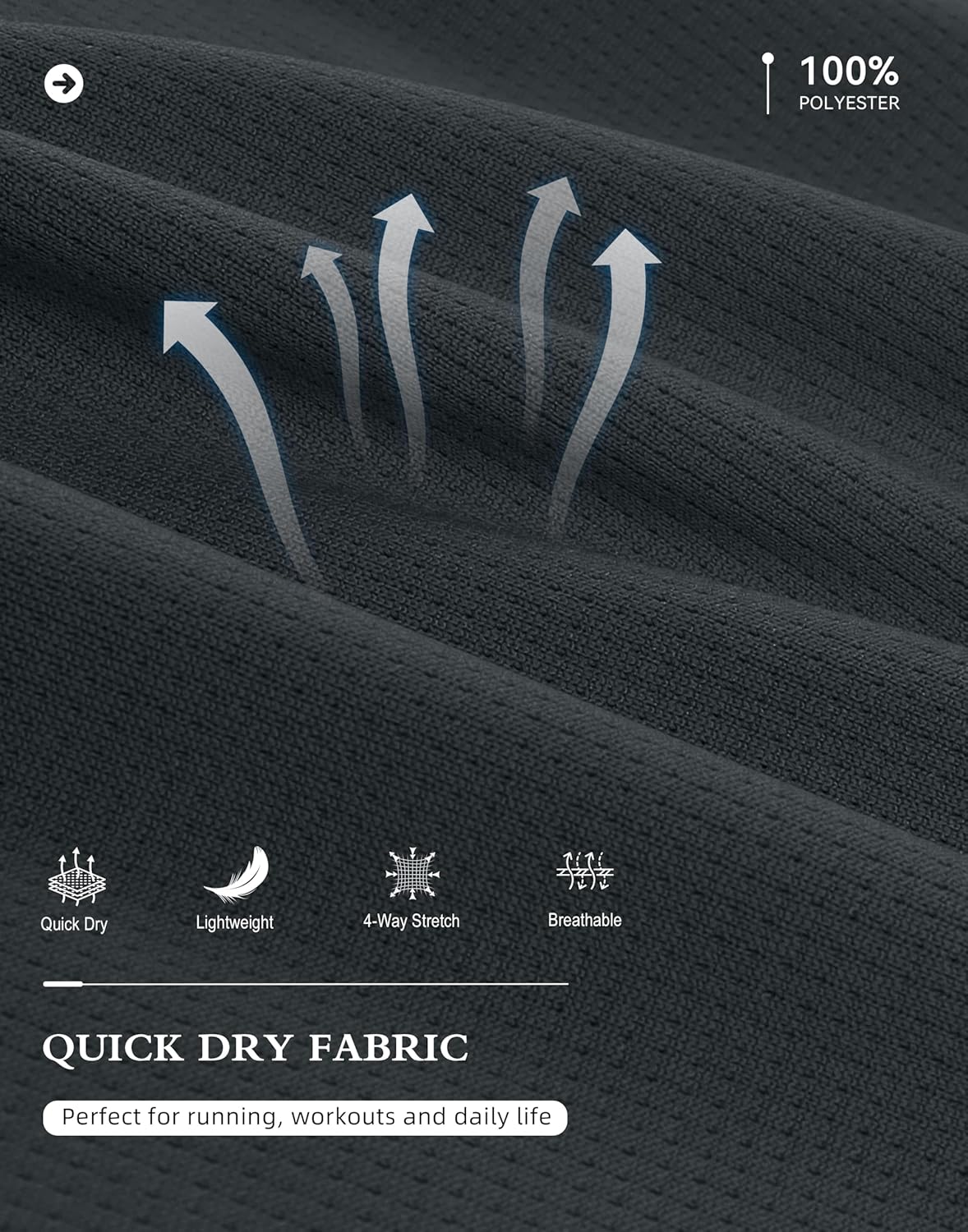 G Gradual Men's Running Shirts Long Sleeve Athletic Shirt Lightweight Quick Dry Quarter Zip Pullover for Men Workout Gym Golf - Image 6