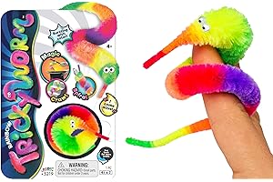 JA-RU Fuzzy Worms on Strings on a String Magic Worms Fidget Toy...