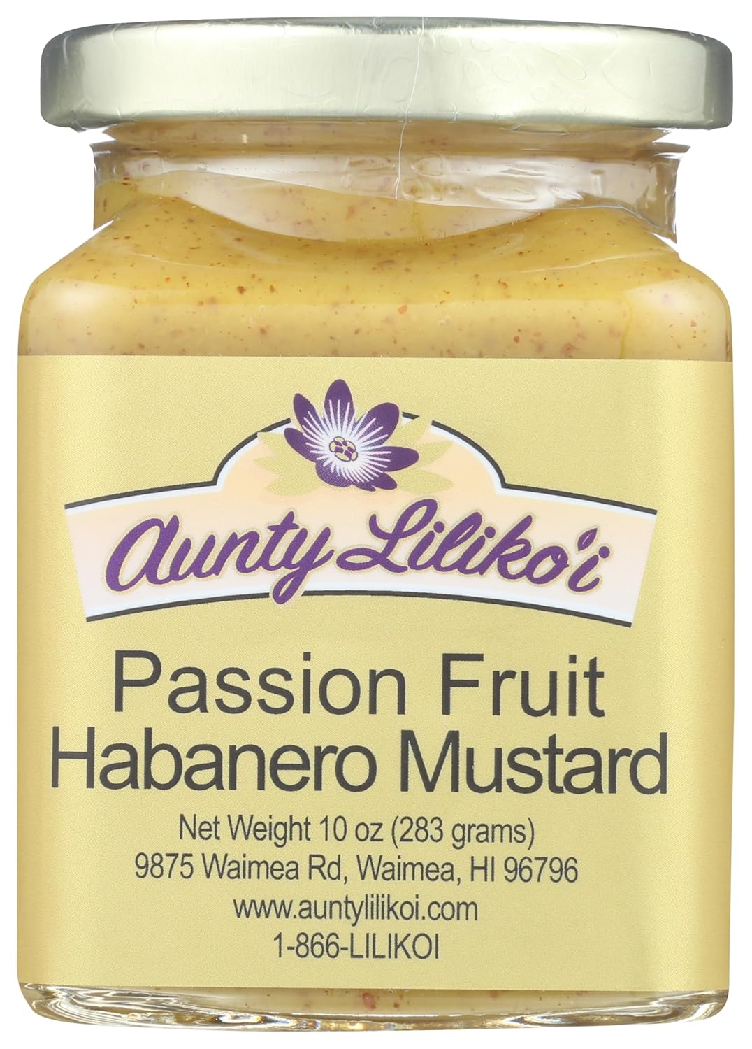 AUNTY LILIKOI Passion Fruit Habanero Mustard, 10 OZ
