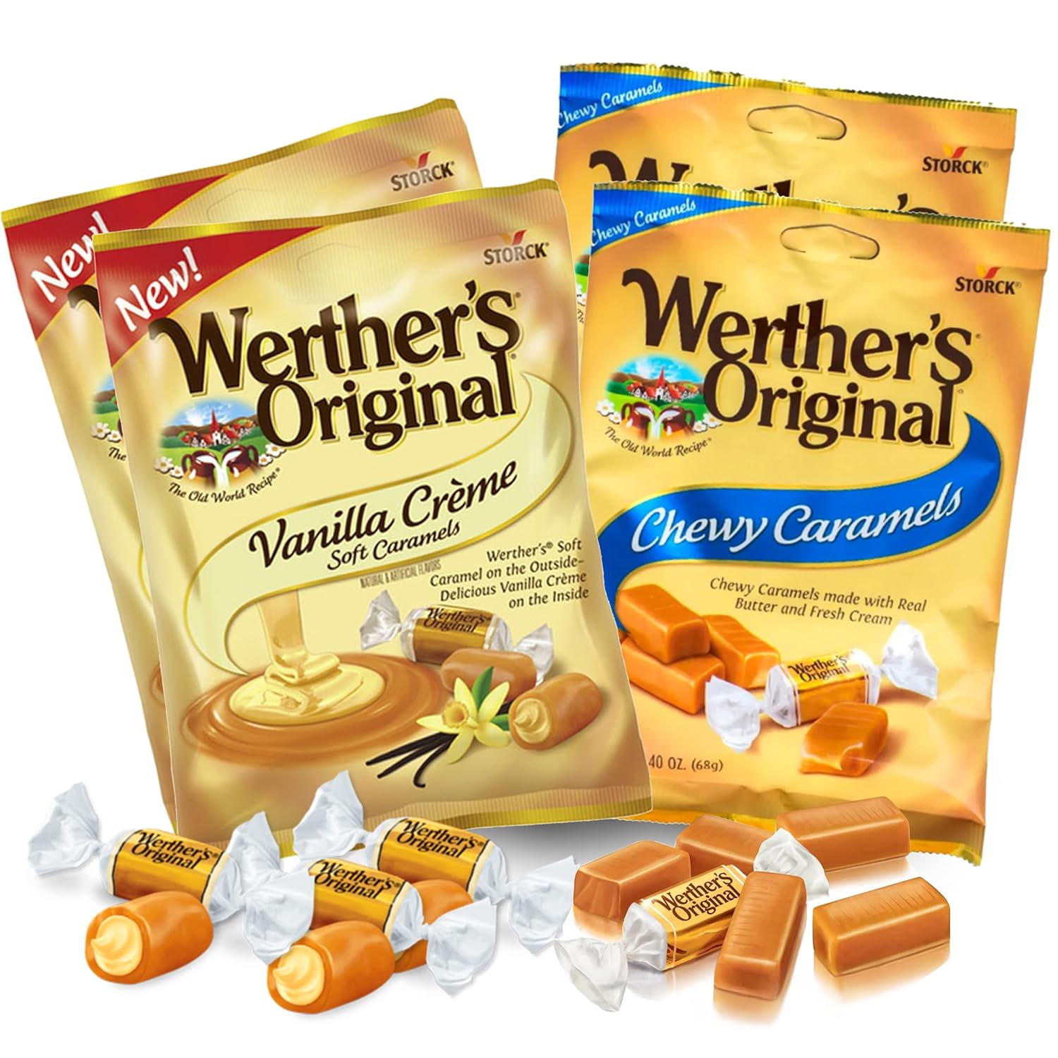 Werthers Original Vanilla Creme Soft Caramels and Chewy
