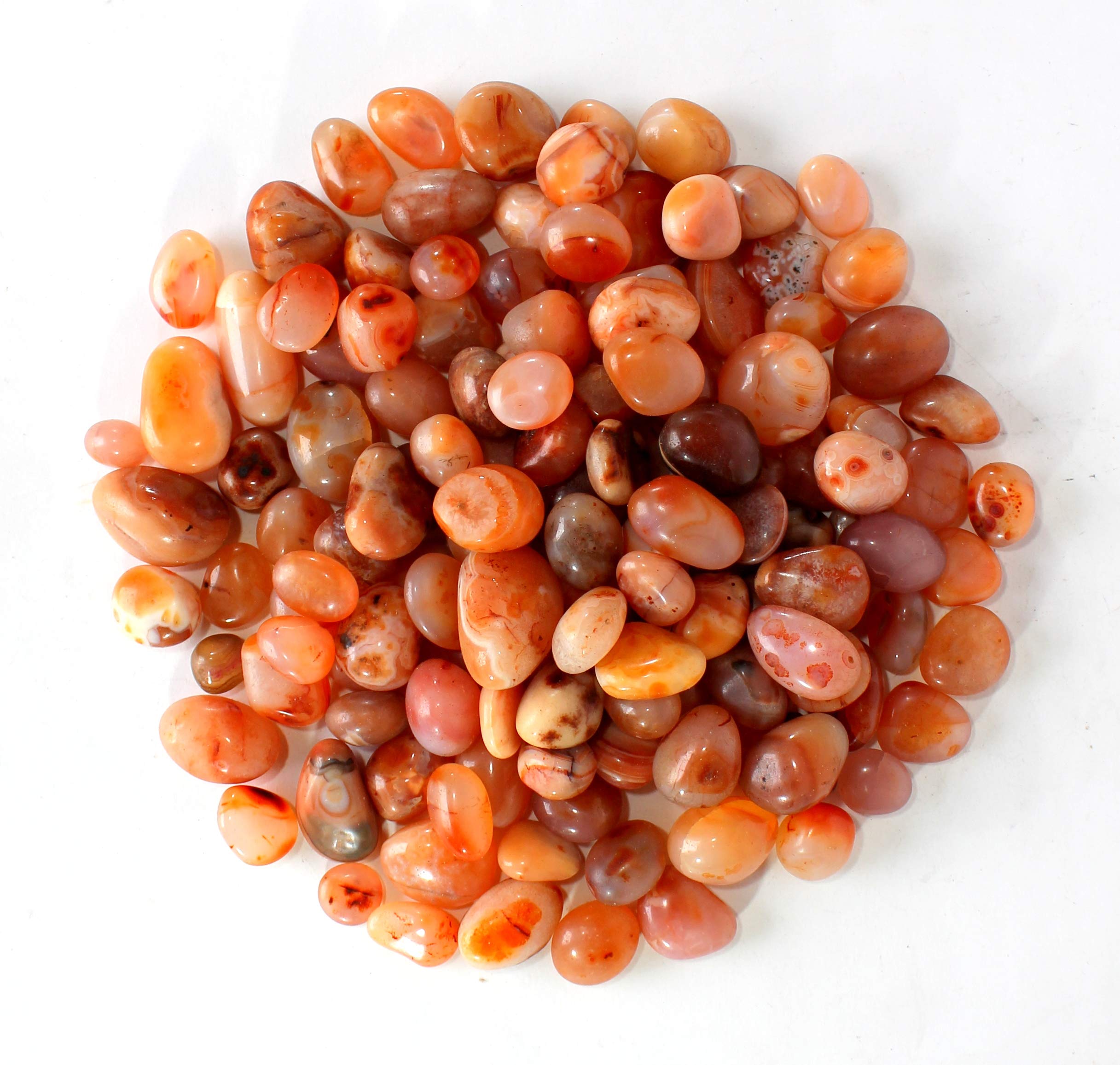 eSplanade Pebbles | Natural Orange Onyx Stones | Polished Glossy Home Decorative | Garden/Table/Aquarium Vase Fillers Stone (900 Gram) (B07Z4ZBBXC) Amazon Price History, Amazon Price Tracker