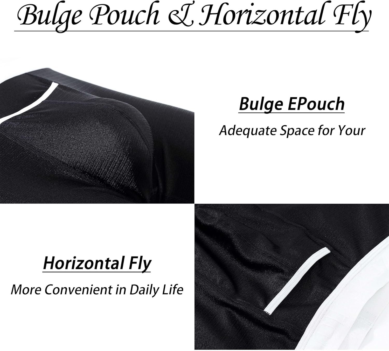 Mens Bulge Enhancing Pouch Underwear Horizontal Fly Tagless Seamless Boxer Briefs Athletic Underwear for Men - Image 3