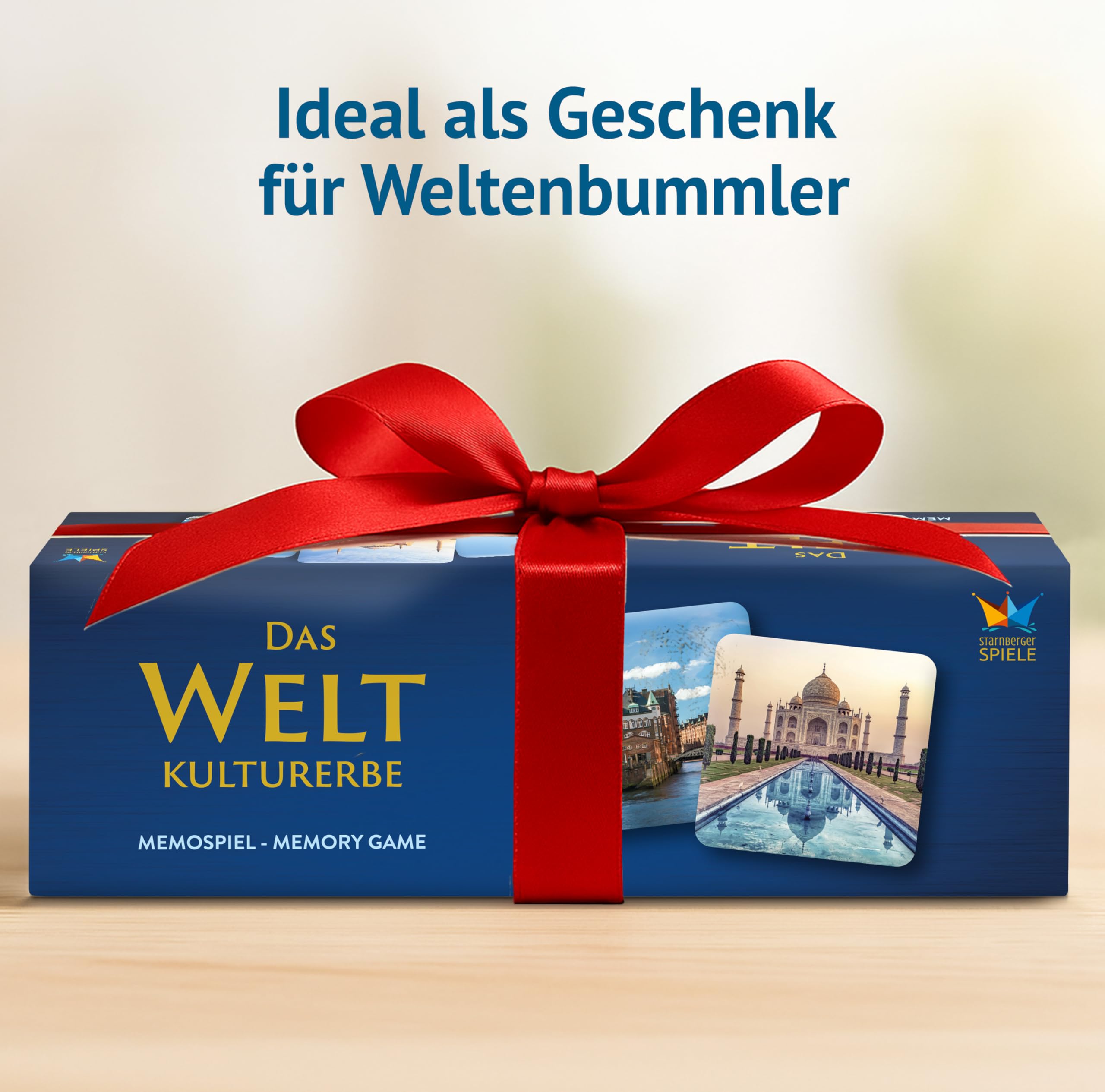 Starnberger Spiele - Weltkulturerbe Memospiel - Kartenspiel für Erwachsene und Kinder ab 6 Jahren - Geschenk für Reise- und Kulturliebhaber