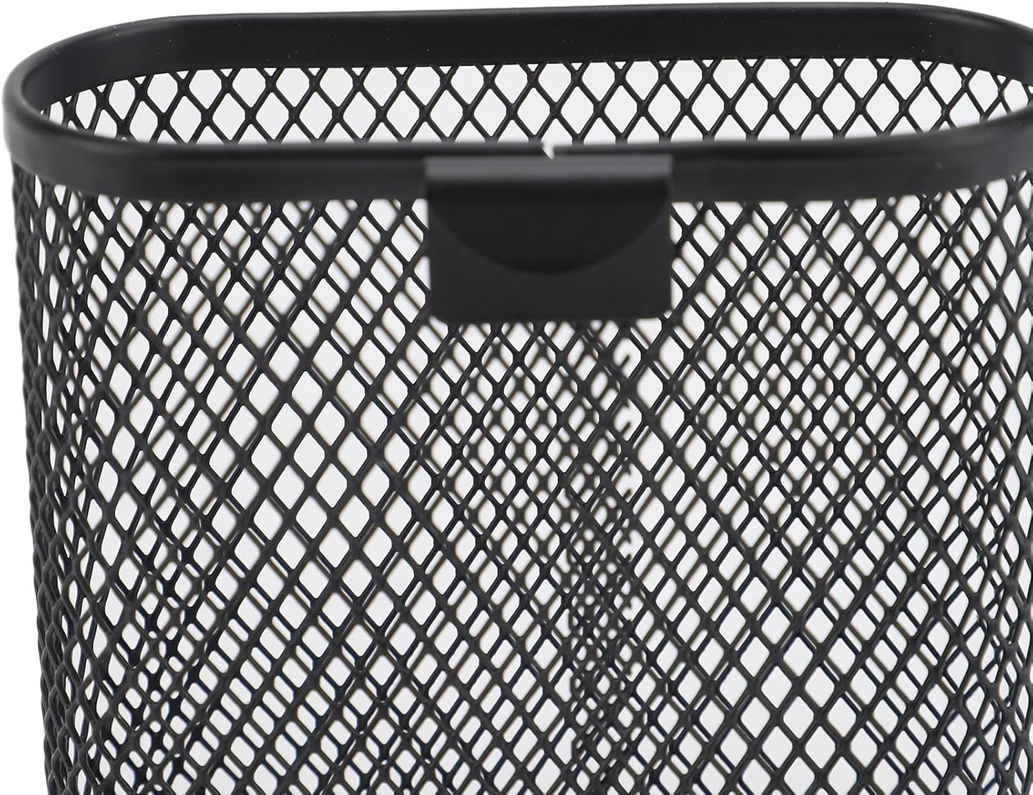 Wall Mounted Metal Mesh Pencil Holder, Black Office Desk Organizer, Storage Cup for Pegboard, Home, School, Kitchen - Image 7