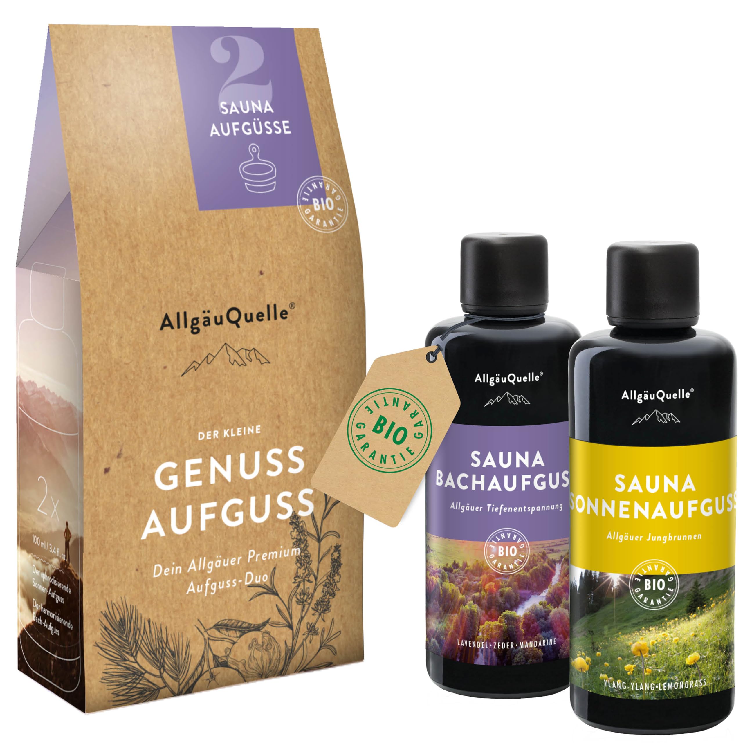 AllgäuQuelle® Saunaaufguss Set Bio