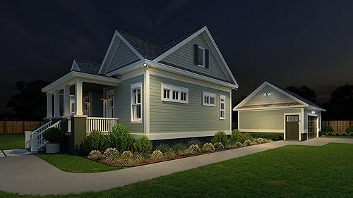 Miniatura 10 de Lithonia Lighting HGX LED 2SH ALO SWW2 120 PE DDB M2 HomeGuard - Reflector LED de seguridad para exteriores, salida de luz ajustable, CCT