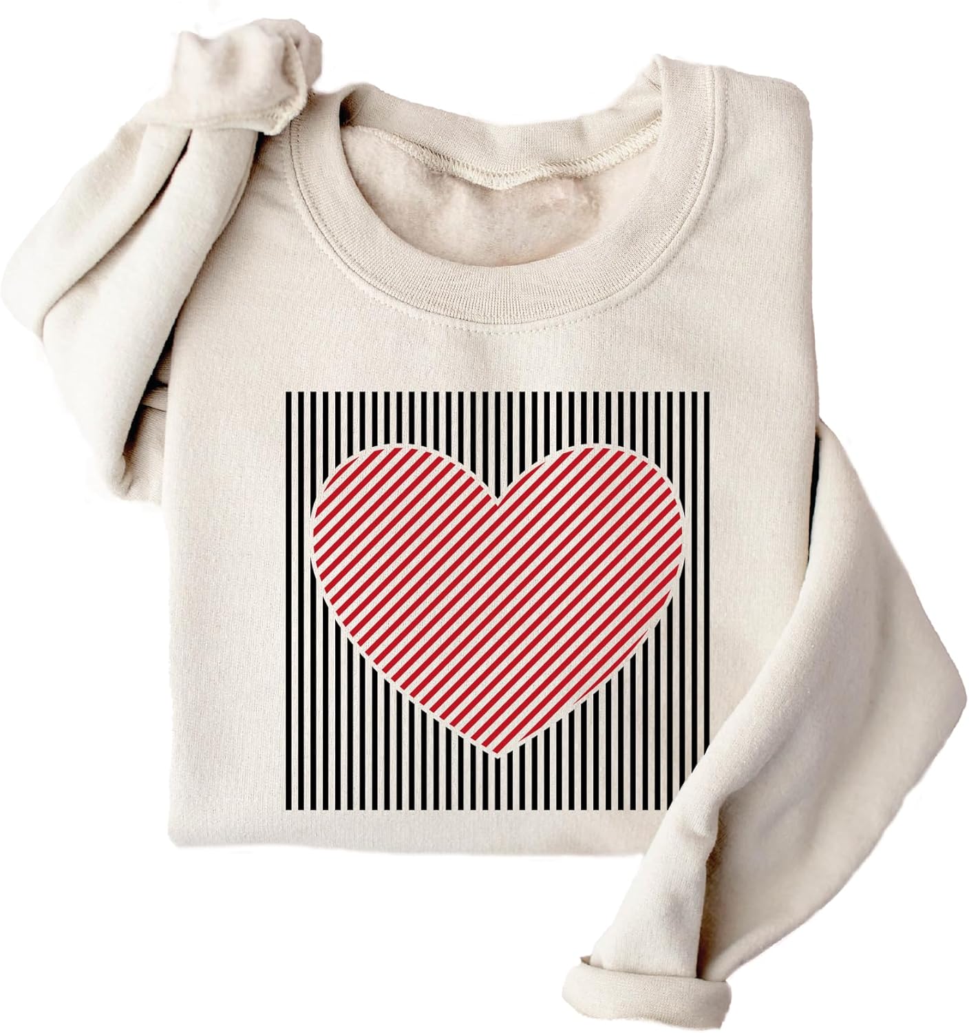 Retro Valentines Heart Sweatshirt, Teacher Valentine Gift, Womens XOXO Hoodie - Image 5