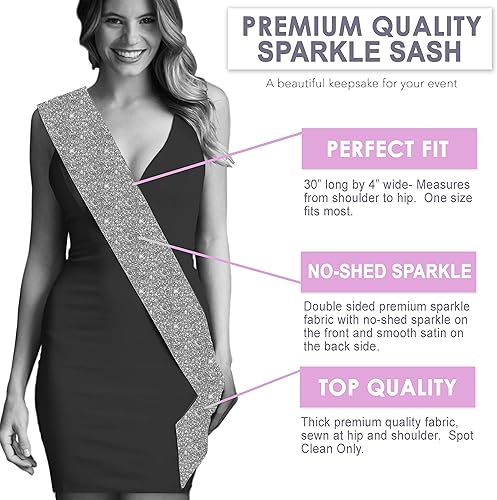 Miniatura 7 de RhinestoneSash Banda de novia  Banda dorada de satén de grado nupcial  Decoración de despedida de soltera y regalos