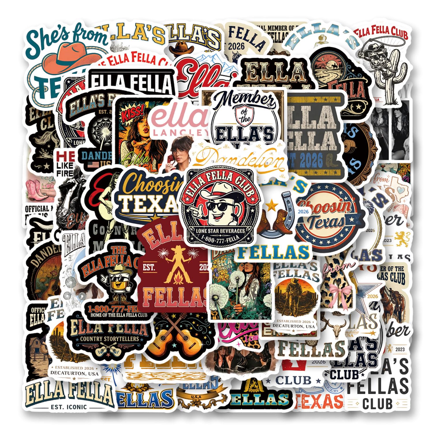 Autocollants en vinyle imperméable lot de 60 stickers fun pour personnaliser vos objets au quotidien