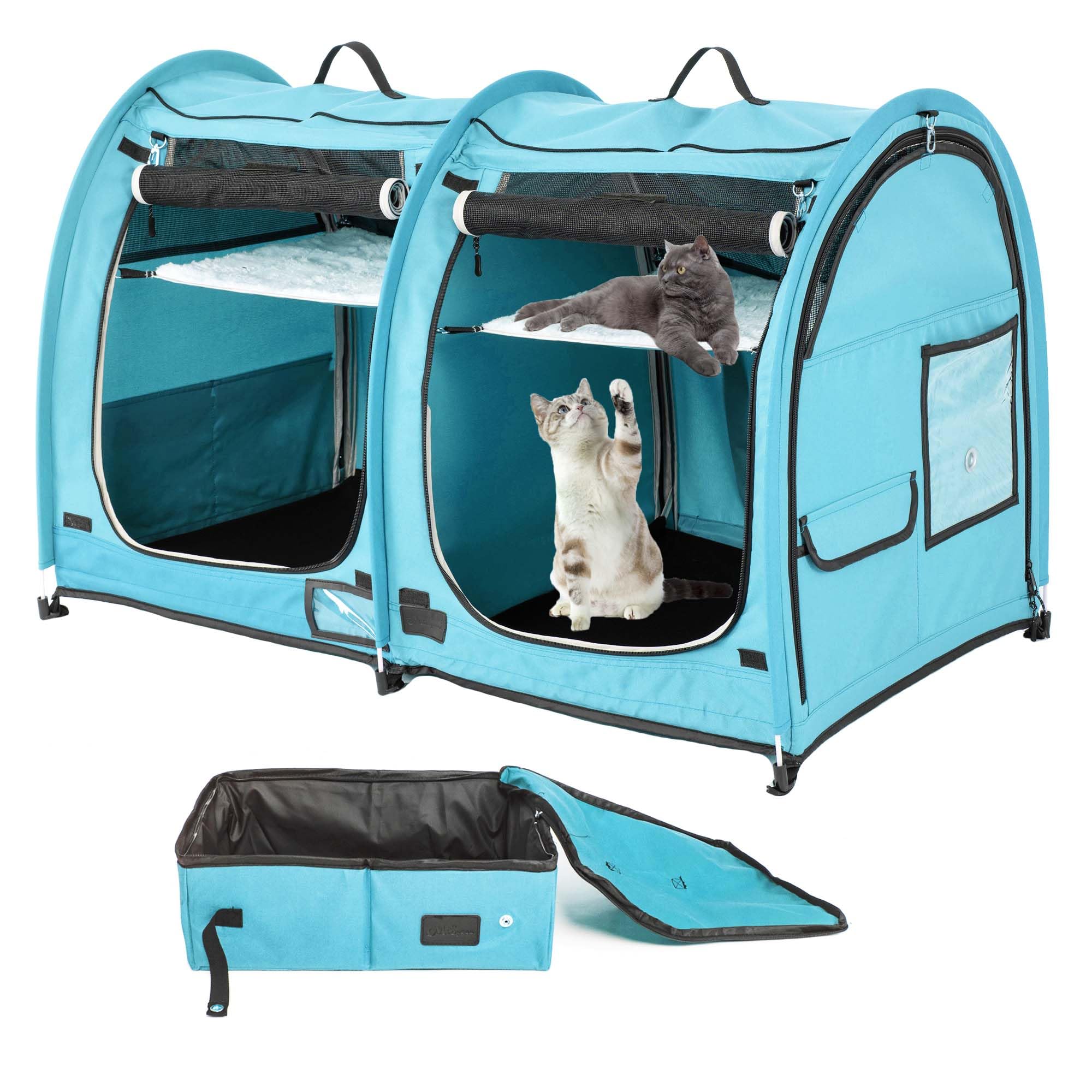 Amazon.com : Mispace Portable Twin Compartment Show House Cat Cage Amazon.com : Mispace Portable Twin Compartment Show House Cat Cage