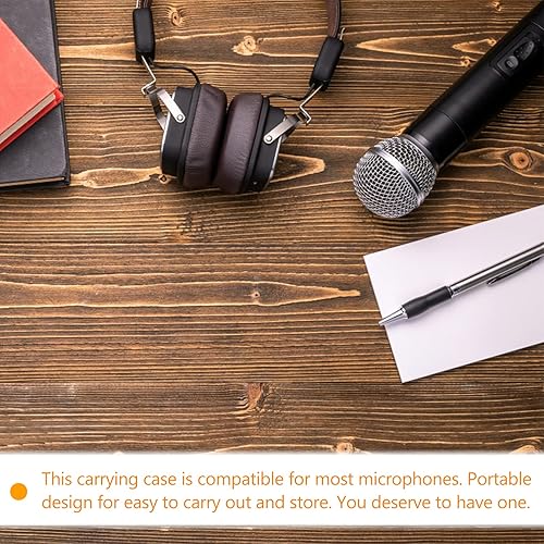 Miniatura 8 de Happyyami Funda de micrófono inalámbrico para micrófono portátil, carcasa dura, almacenamiento de bolso para proyector, funda de micrófono,