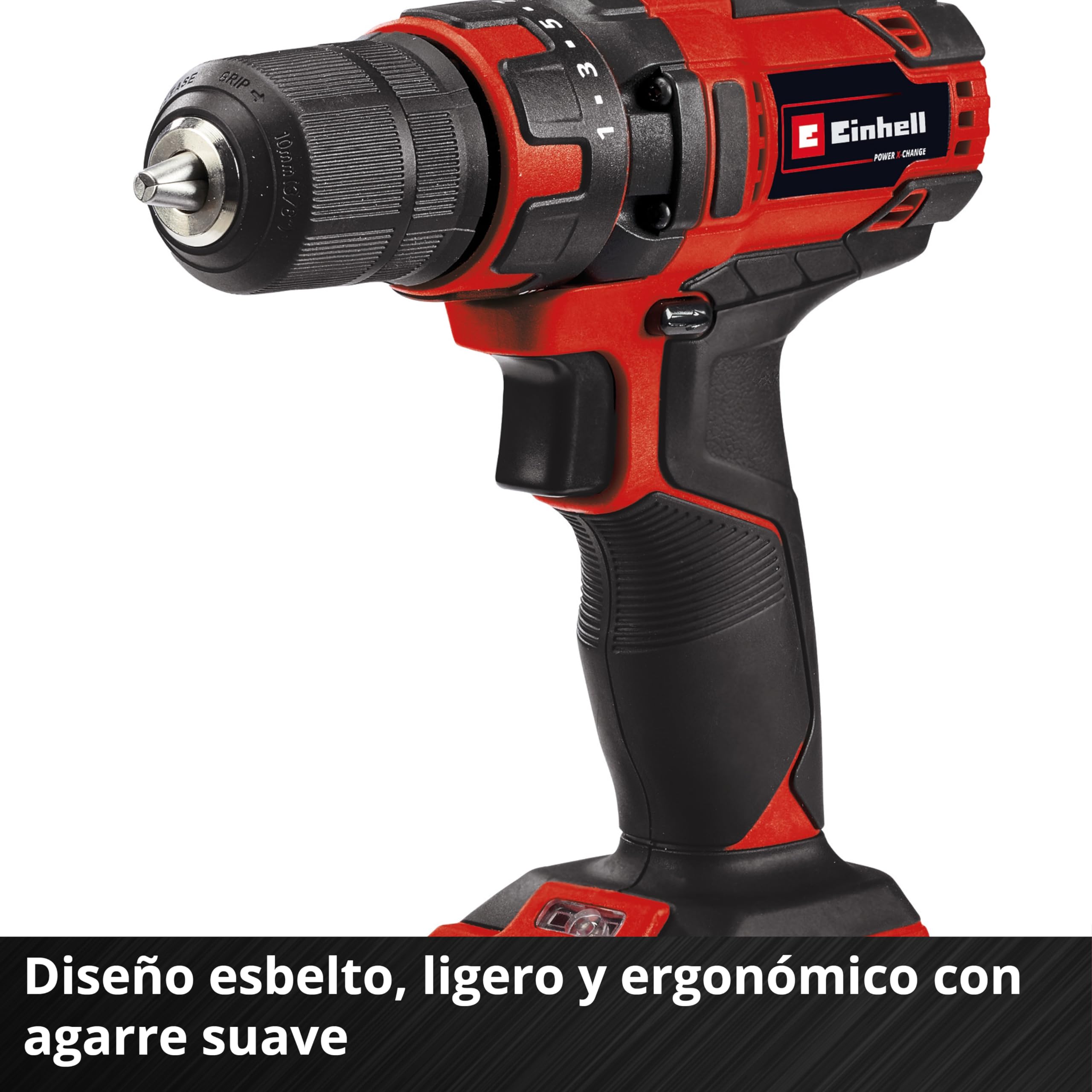 Einhell Taladro con batería TC-CD 18/35-2 Li (1x,1,5 Ah) Power X-Change (18V, 35 Nm, portabrocas de sujeción rápida de 10 mm, incl. 1 batería de 1,5 Ah + cargador)