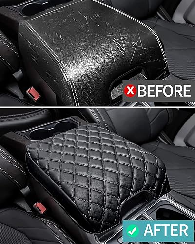 Miniatura 3 de Carrep Funda para consola central, funda para reposabrazos compatible con Ford F150 F250 F350 F450 Expedition Accessories 2015-2020, funda para