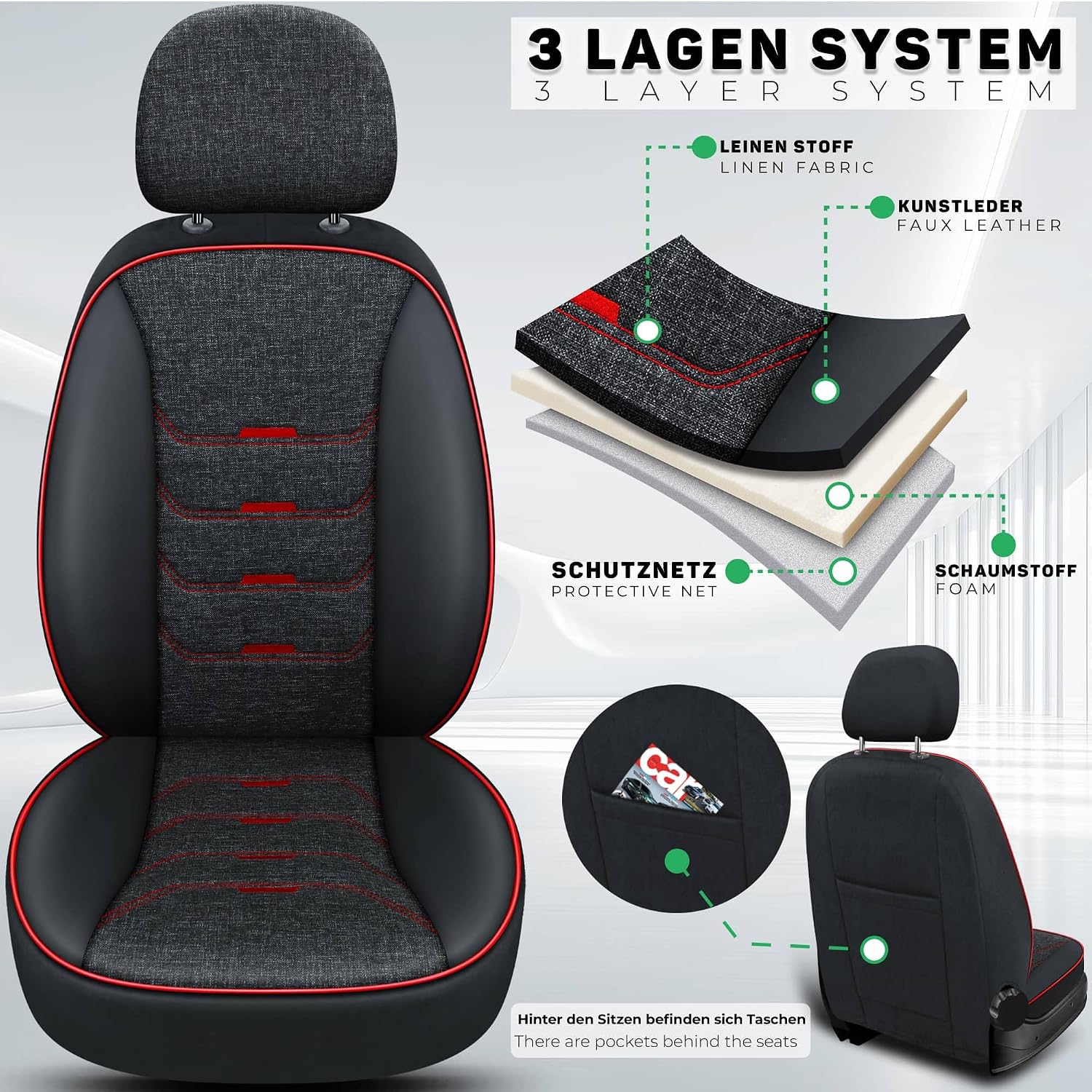 Fiat Ducato III 2006 Onwards Car Seat Covers with Double Seat