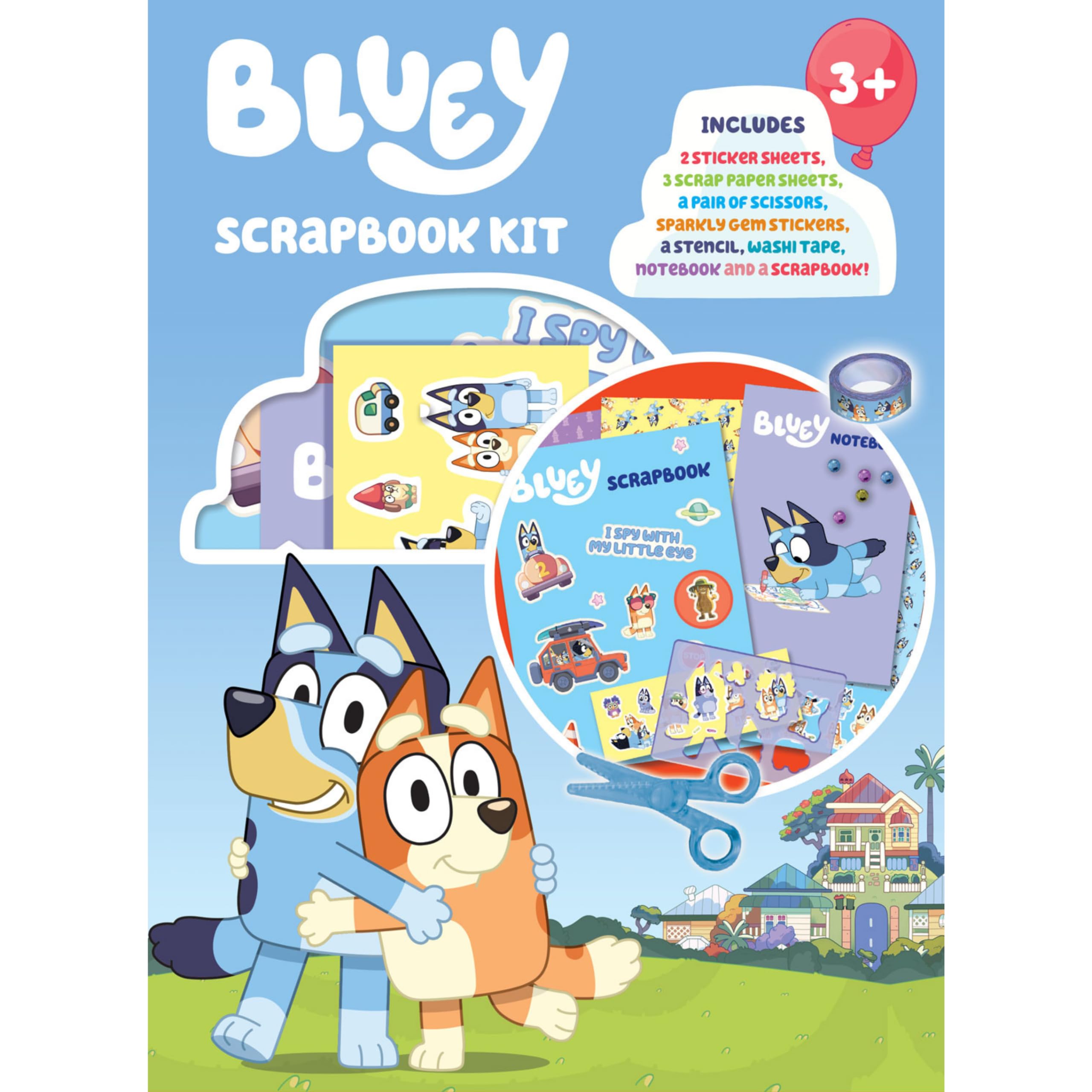 Alligator, Bluey Scrapbook Kit, Scrapbook Accessories, Scrap Books for Children Bluey Gifts, Bluey Activities, Kids Craft Set