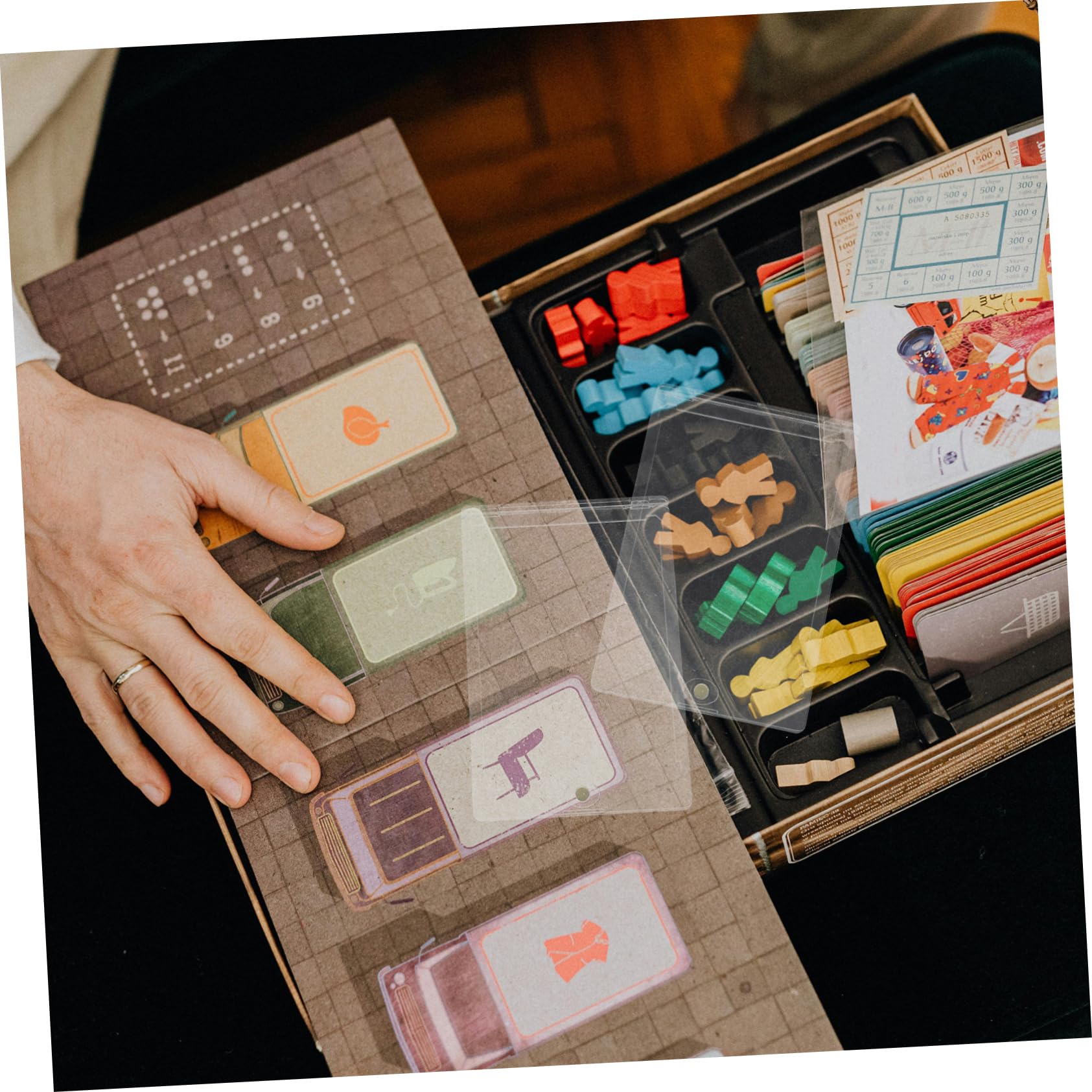 KOMBIUDA 10 Pezzi Custodia Magnetica per Carte Collezionabili in Plastica, Chiusura Magnetica, Protegge e Organizza Carte da Gioco e Sportive