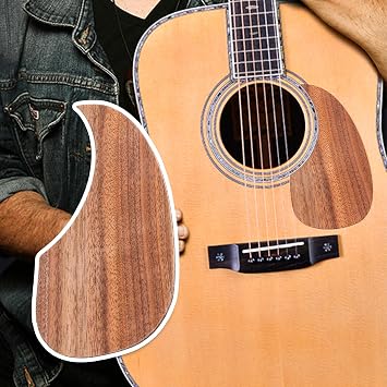 Lovermusic Wooden Guitar Pickguard Cover Plate Guitar Replacement Parts for 40/41inch Folk Acoustic Guitar