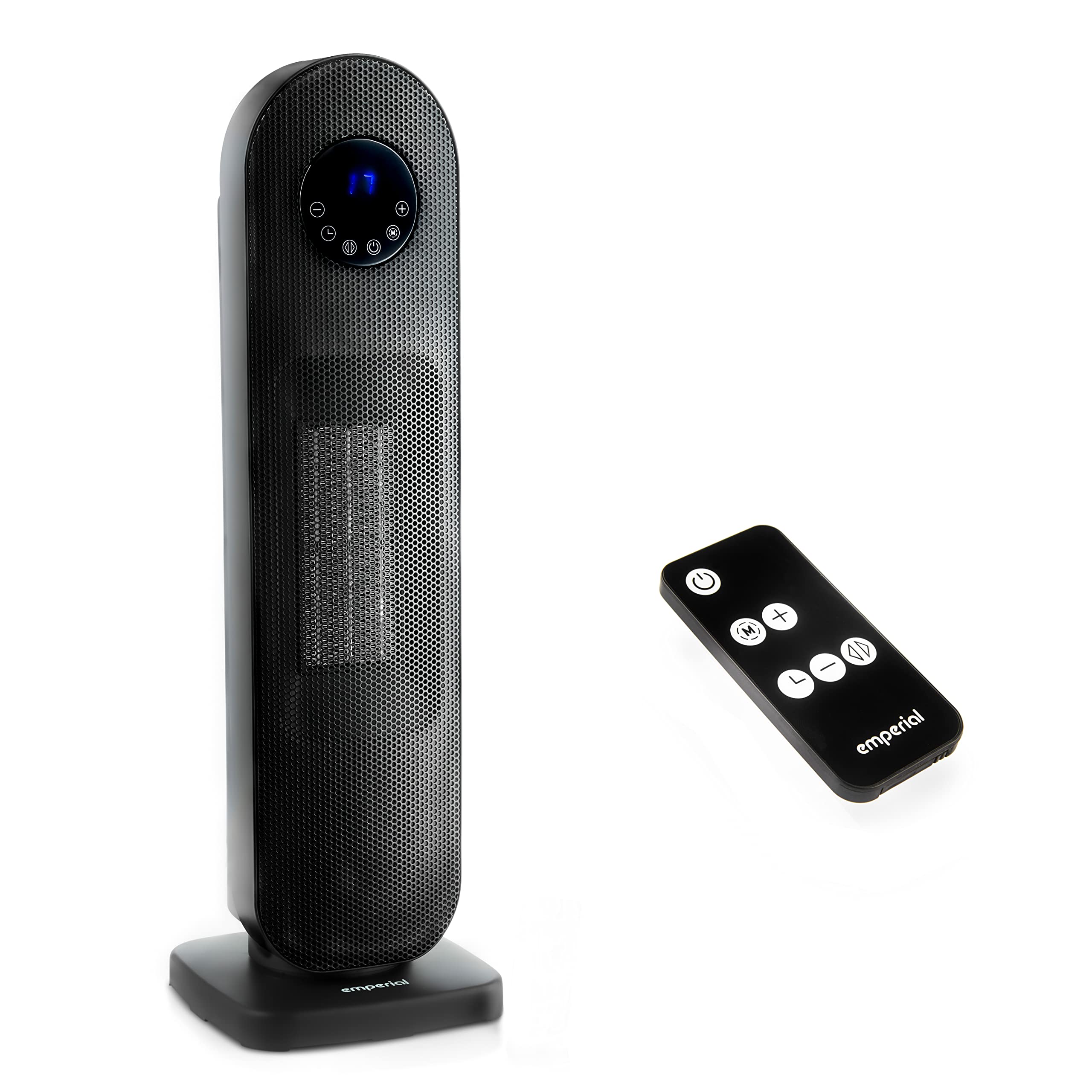 Emperial Fan Heater, Ceramic Tower Electric Heater 2000W with LED Display, Space  Heater with 12H Timer u0026 Remote Control, 2 Heat Settings, Oscillation,  Thermostat, Tip-Over Protection : Amazon.co.uk: Home u0026 Kitchen