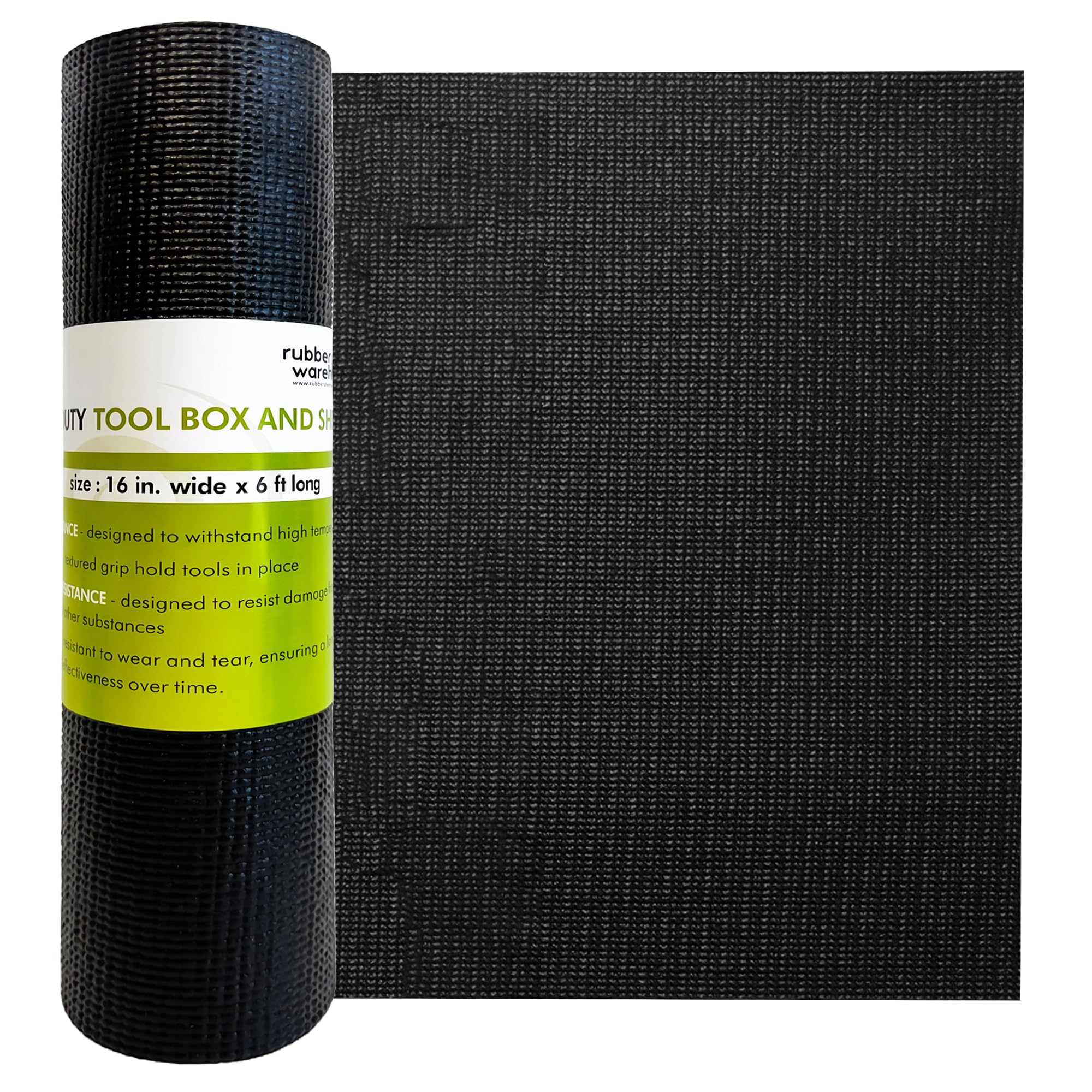 Rubber Sheet Warehouse | Tool Box Mat for Protecting Your Tools, Padding Work Surfaces, Industrial Grade | 16 inch Wide x 6 ft Long (PVC)