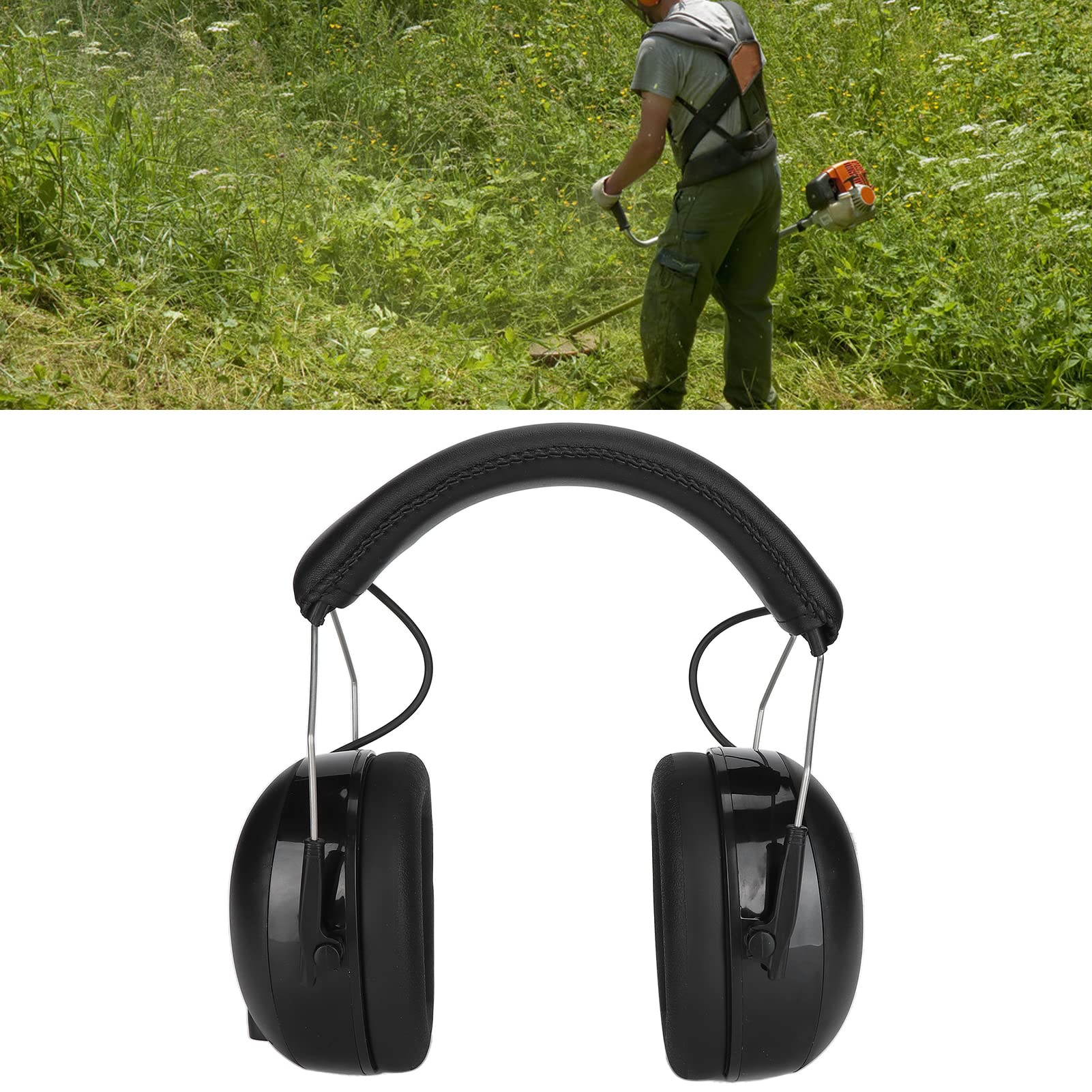 BTER Orejeras de Seguridad con Reducción de Ruido, NRR 28dB Bluetooth Protección Auditiva Orejeras de Seguridad Micrófono Incorporado, Auriculares de Protección Auditiva para Cortar, Construcción
