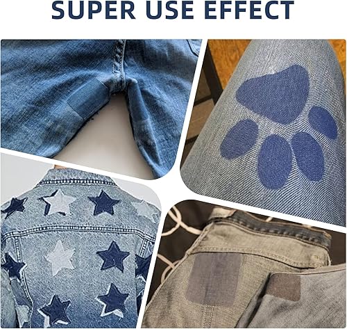 Miniatura 5 de Azobur Parches de tela para planchar, parche de tela interior y exterior, kit de reparación de tela decorativa de 4 x 60 pulgadas (4.1 in x 60.0 in)