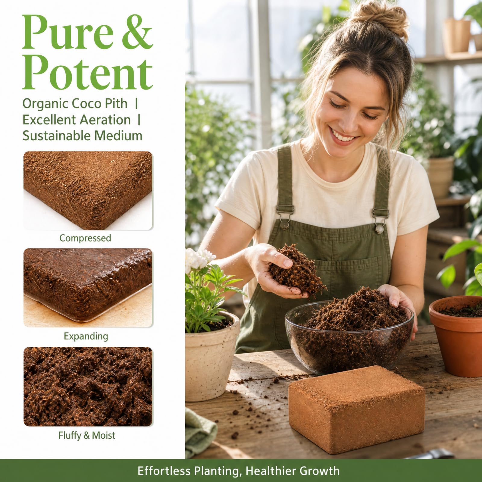 Amazon.com: ZENFUN 12 Packs 17 lb Coco Coir Organic Brick for