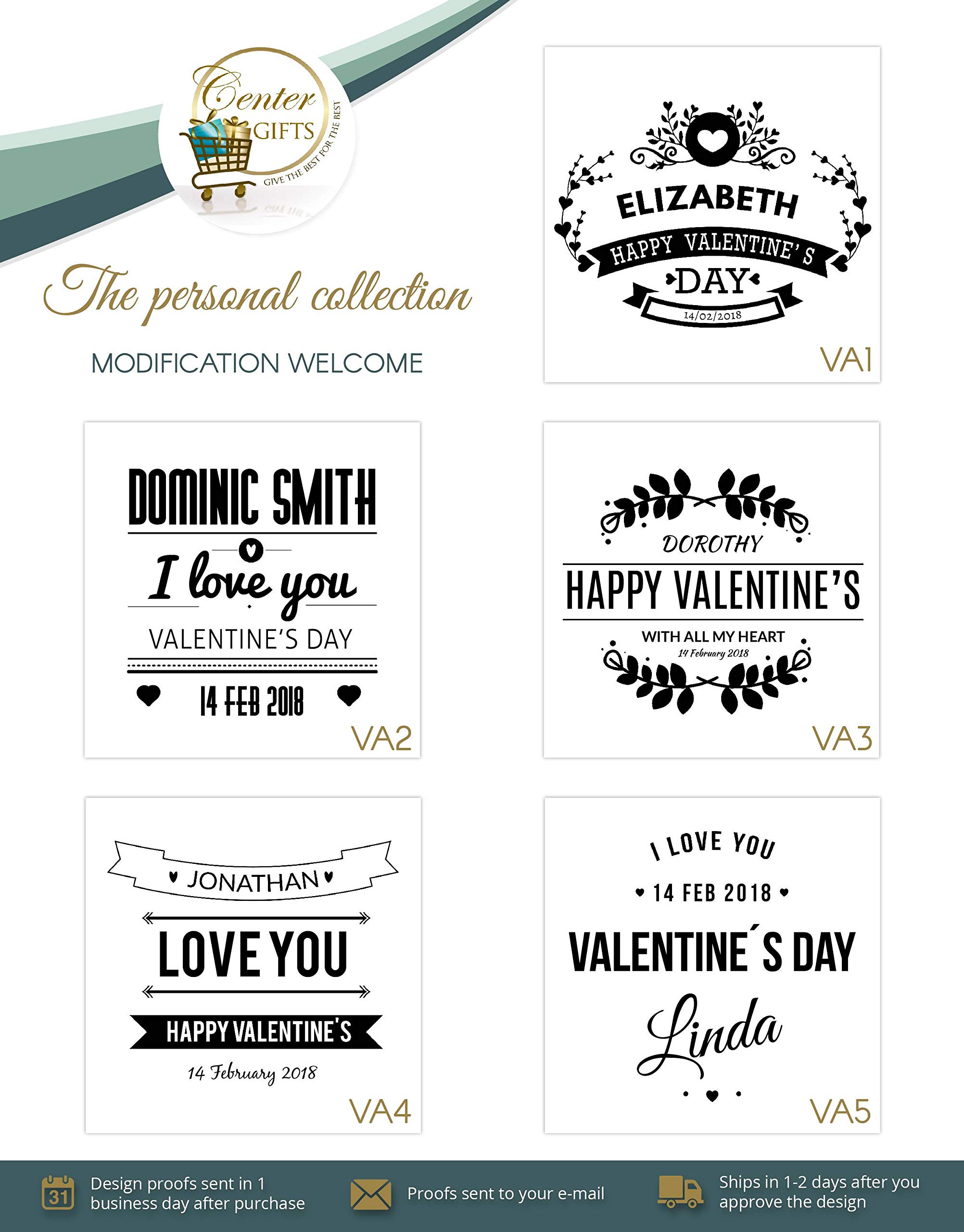 Personalized Valentine's Day Mug with Smooth Finish | Moscow Mule Copper Mugs Premium Quality Frosty Mug with Handle| Pure Solid Copper Mugs Perfect for Cold Drinks Beer Wine Bars Parties (16 oz)