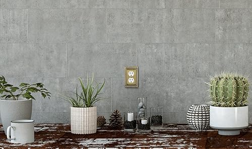 Vista 419 de Henne Bery Sunken Pearls - placa decorativa de pared para interruptor (Palanca simple, 2 unidades, níquel satinado)