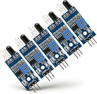 Módulos de Sensor de Reflexión Infrarroja, Módulo Fotoeléctrico IR, Detector Infrarrojo Inteligente para Coche, Robot, 5 uds.
