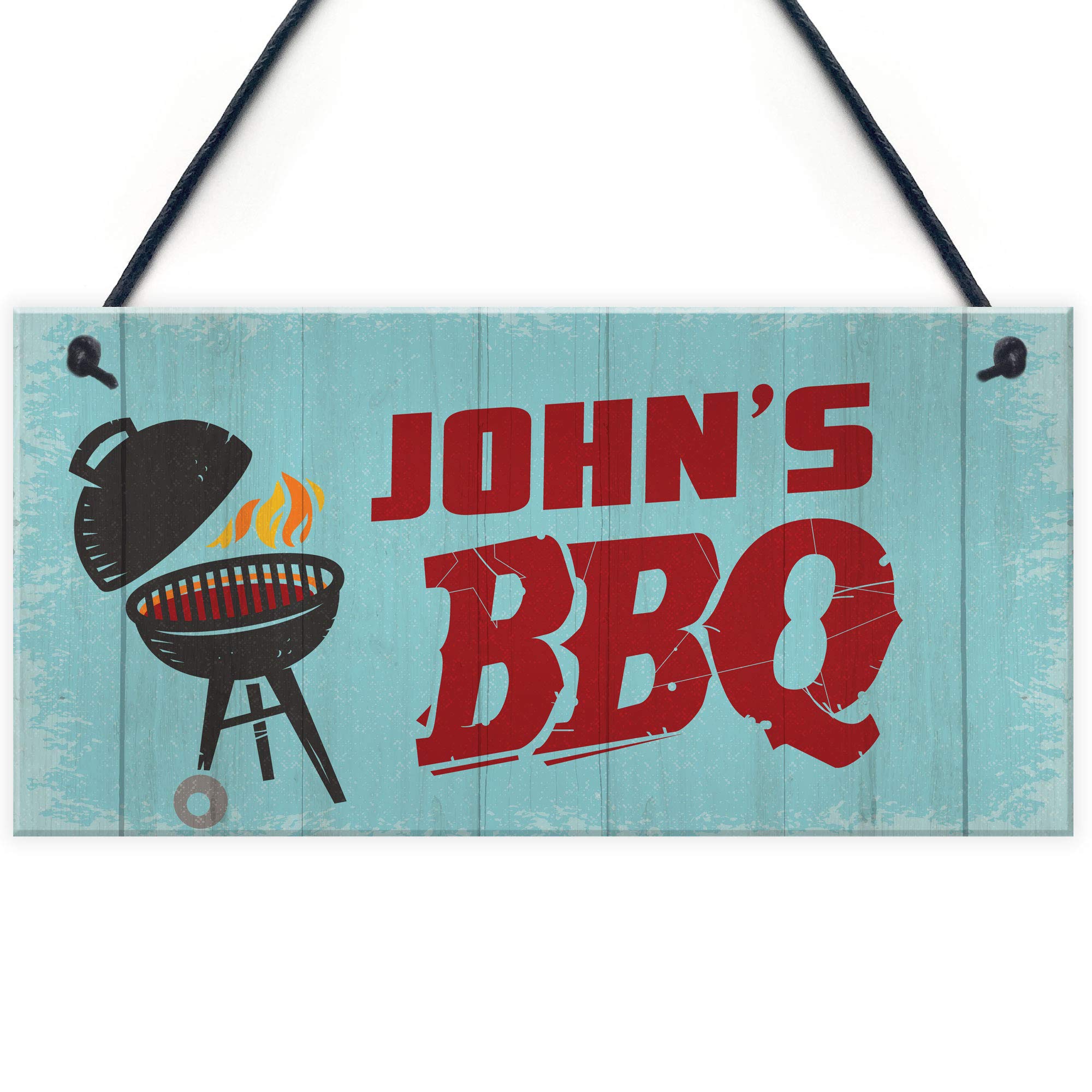 Red Ocean Novelty BBQ Sign Personalised Plaque Gift For Him Home Gifts Garden Decor Accessories