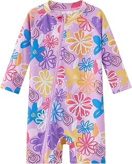 UMELOK Baby Girl One Piece Swimsuit Infant Rash Guard Bathing Suit