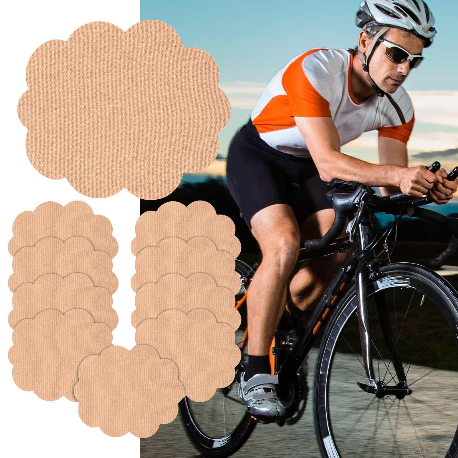 Parches Antirozaduras Elásticos Transpirables Invisibles 10 Pares Para Muslo Talón Fitness Senderismo Ciclismo