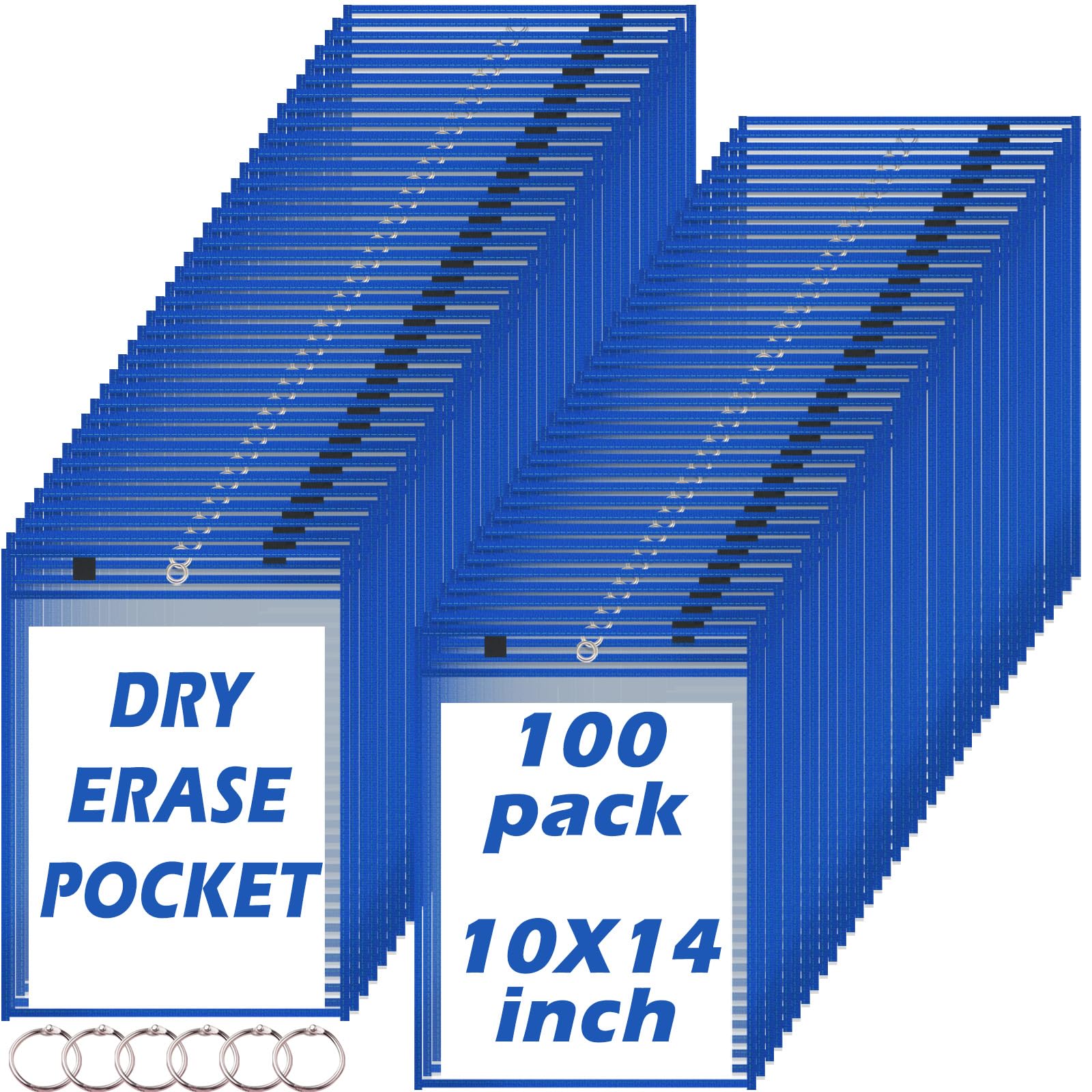 Amazon.com : 100 Pack Dry-Erase Pockets Sleeves Bulk Job Ticket