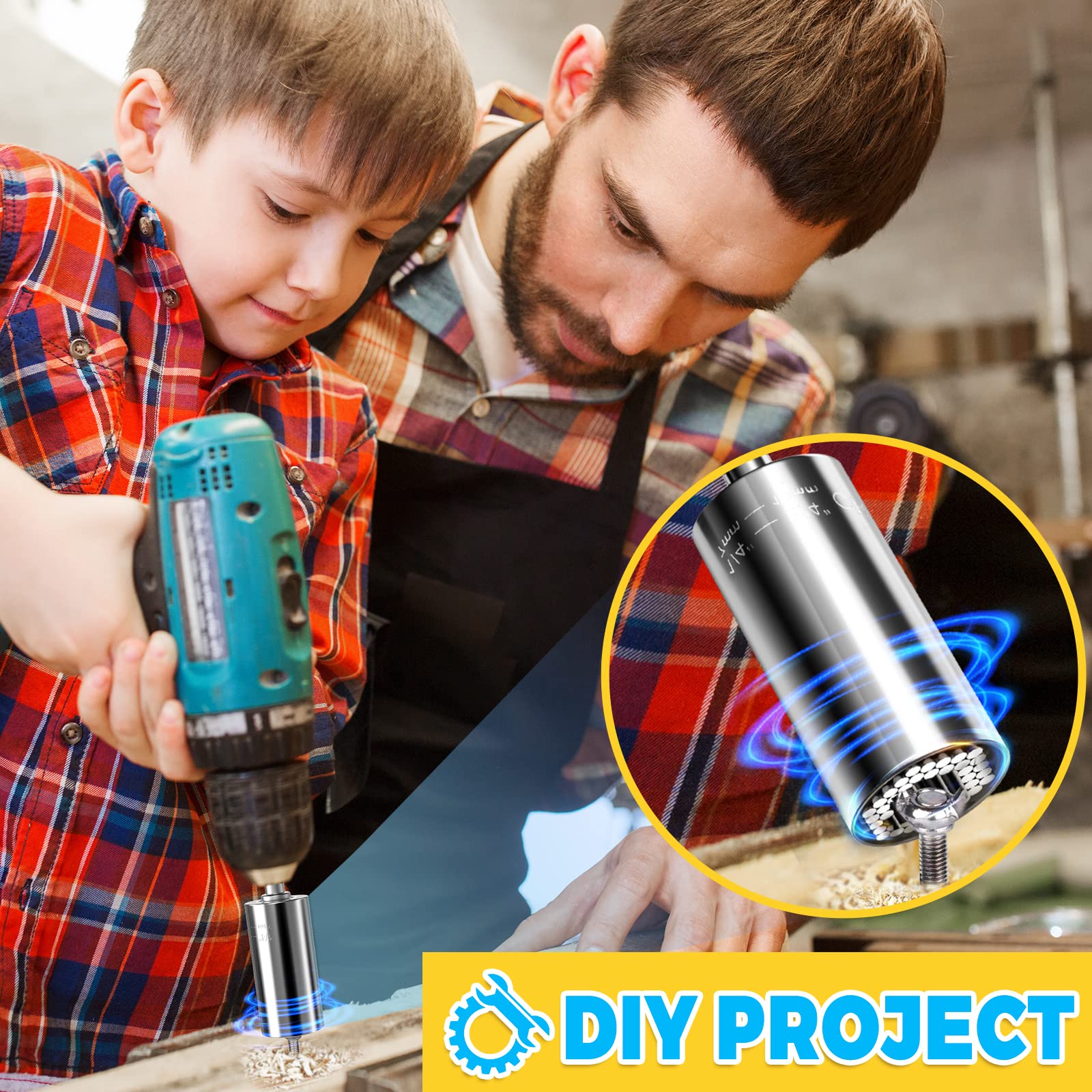 Moongo Tool Enchufe Universal, Regalos Para Papá De Hija E Hijo, Regalos De Navidad Para Hombres, Padre/papá, Manitas De Bricolaje, Marido, Chicos