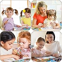 Vista 4 de Fulmoon 144 piezas de libros para colorear con crayones para niños a granel libros para colorear mini dinosaurio animal unicornio espacio para niños