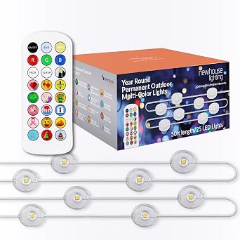 Newhouse Lighting Multicolor Permanent Outdoor Lights for All Seasons