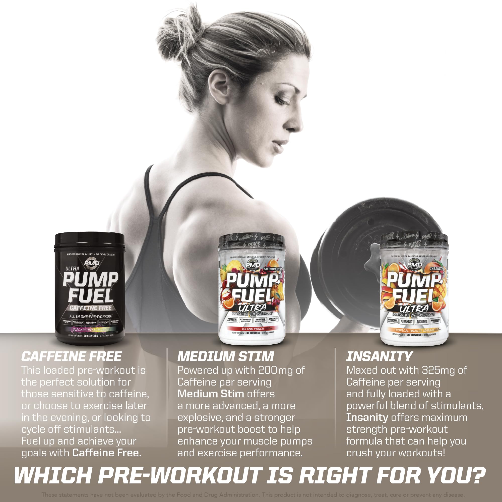 PMD Sports Pump Fuel Ultra Insanity Strawberry Slam Flavor - 30 Servings — Amazon image 7