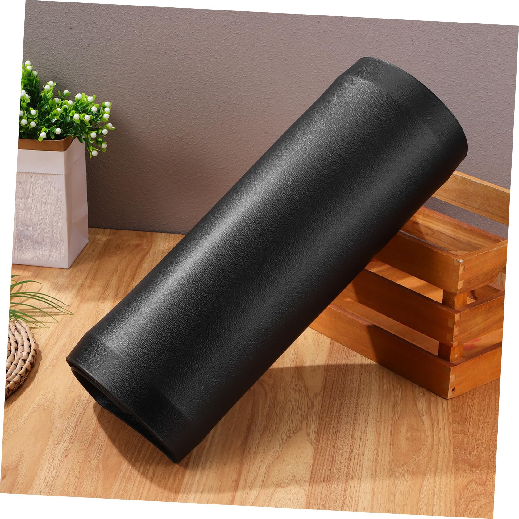 SOLUSTRE Tappetino Antifatica per Piedi Nero in Pvc e Schiuma, Facile da Pulire, per Uffici e Casse, Dimensioni 44x71x1,2 Cm, per Stare in Piedi