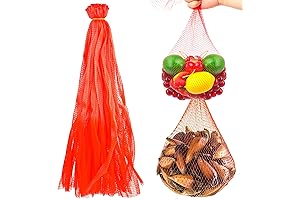24-Inch Reusable Red Onion Mesh Storage Bags