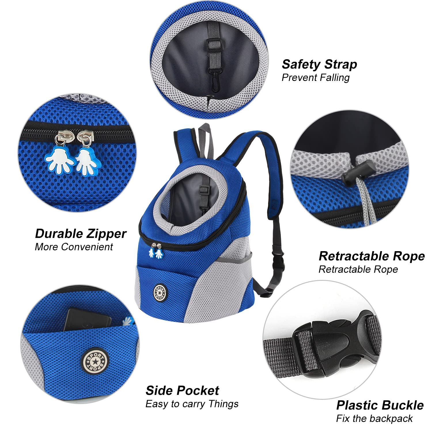 Sac À Dos De Transport Pour Chiens Sac Ventral À La Mode Pour Animaux