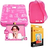 x Barbie Step Slim Wireless Instant Portable Photo Mobile Printer Barbie Starter Bundle (Signature Style)+ Barbie Deluxe Camera Case + Zink Paper (20 Sheets)