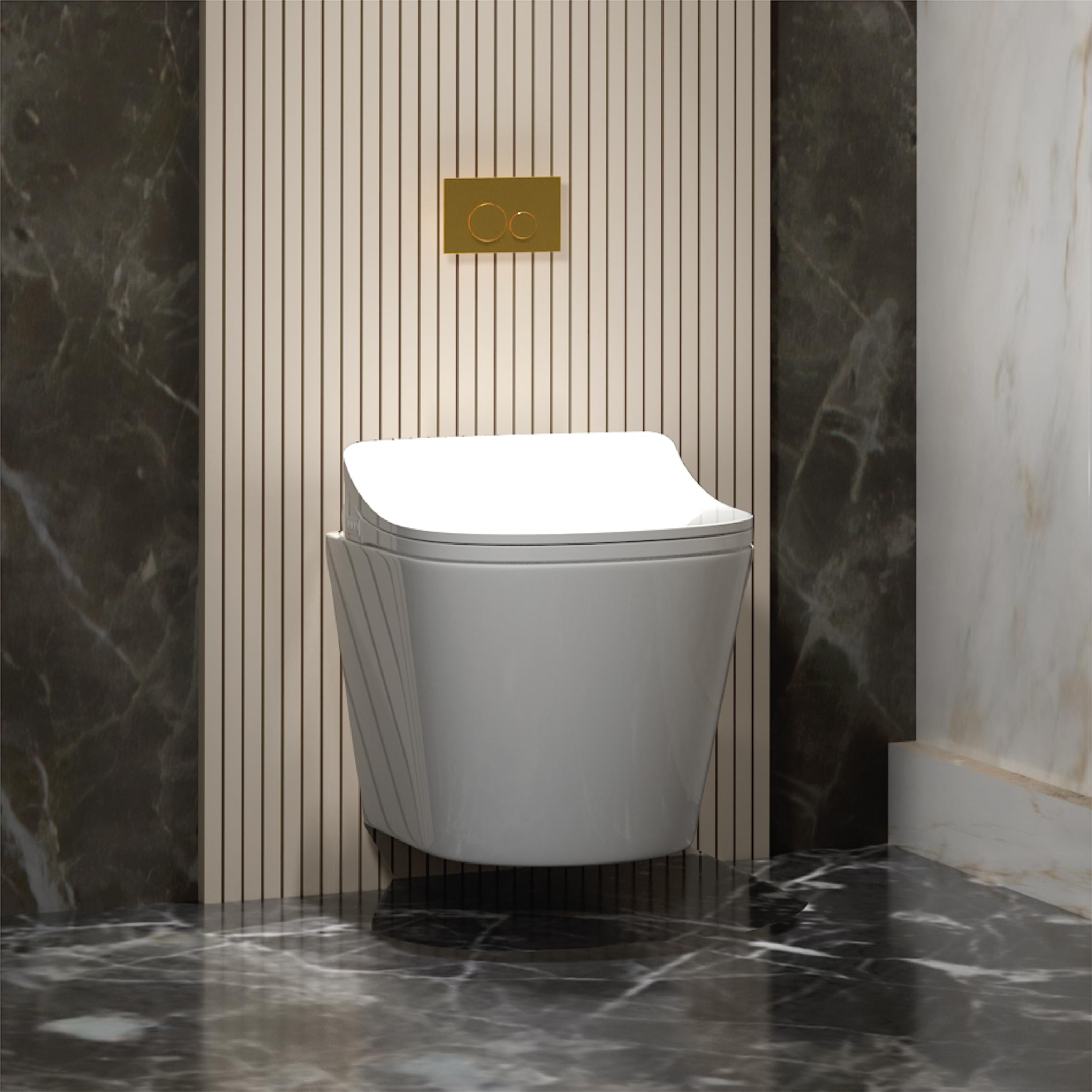 Hindware One-piece SMART TOILET Western Commode for Bathroom, Wall Mount,  E-CLENZ : Amazon.in: Home Improvement