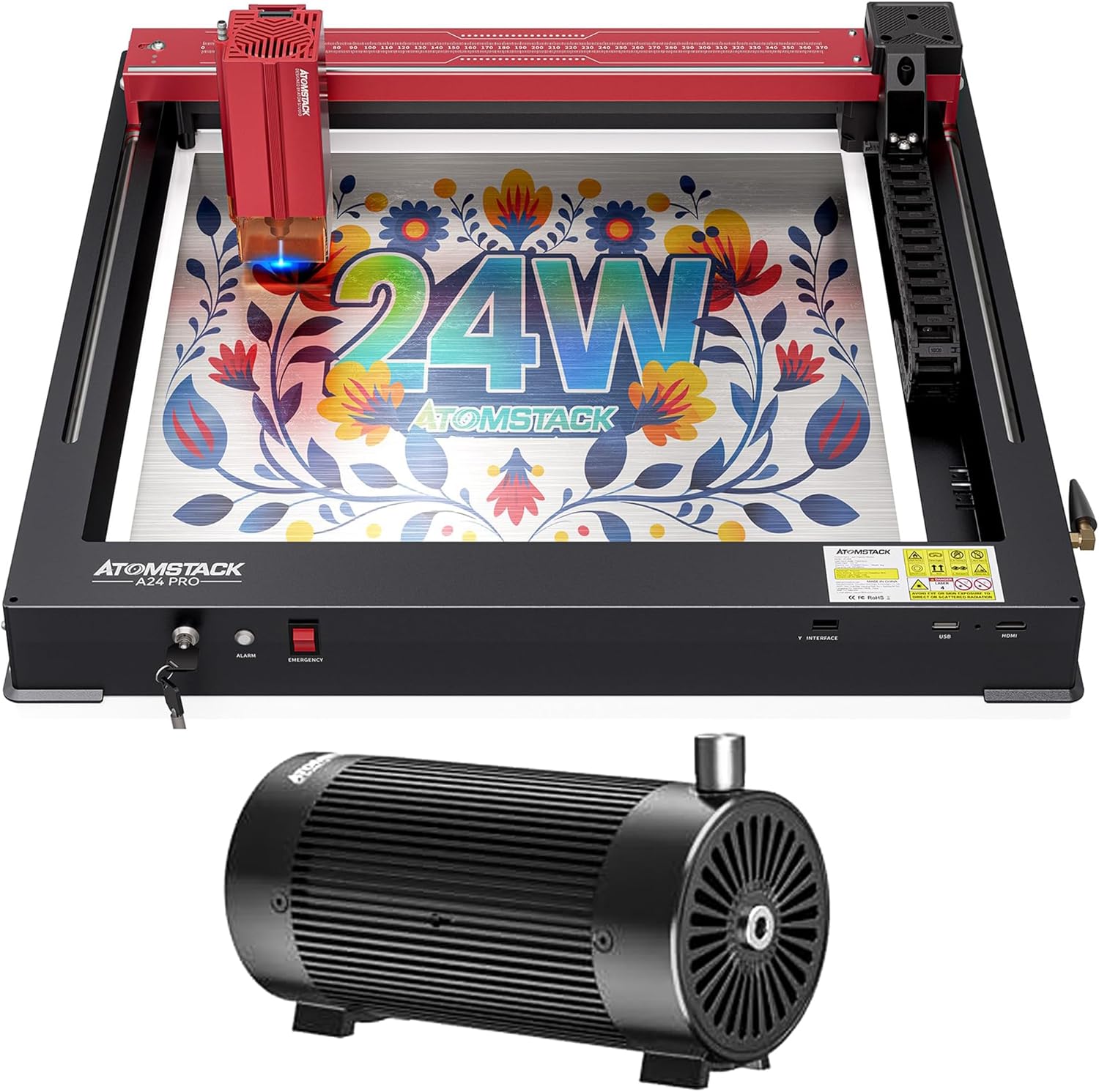 ATOMSTACK A24 PRO Laser Engraver with Air Assist Pump
