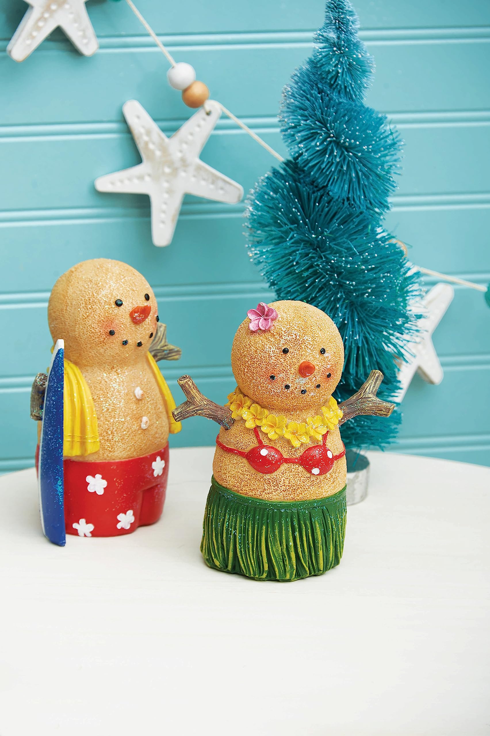 Amazon.com: GALLERIE II Sand Snowlady Hula Figurine Green : Home