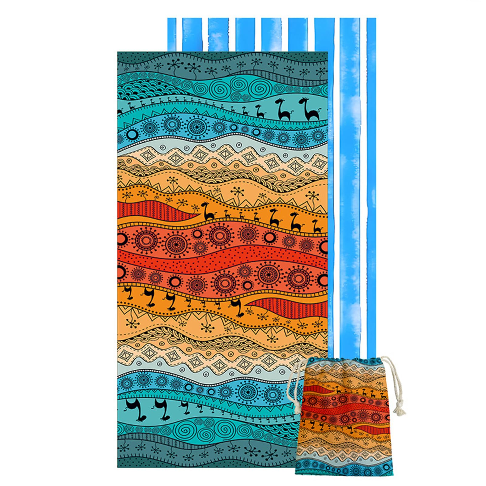 Msioytog Weight 80x160cm Soft Microfiber Bath Towel Quick Drying Beach Towel for Seaside Gym Fitness Trip Enduring Quick Drying Microfiber