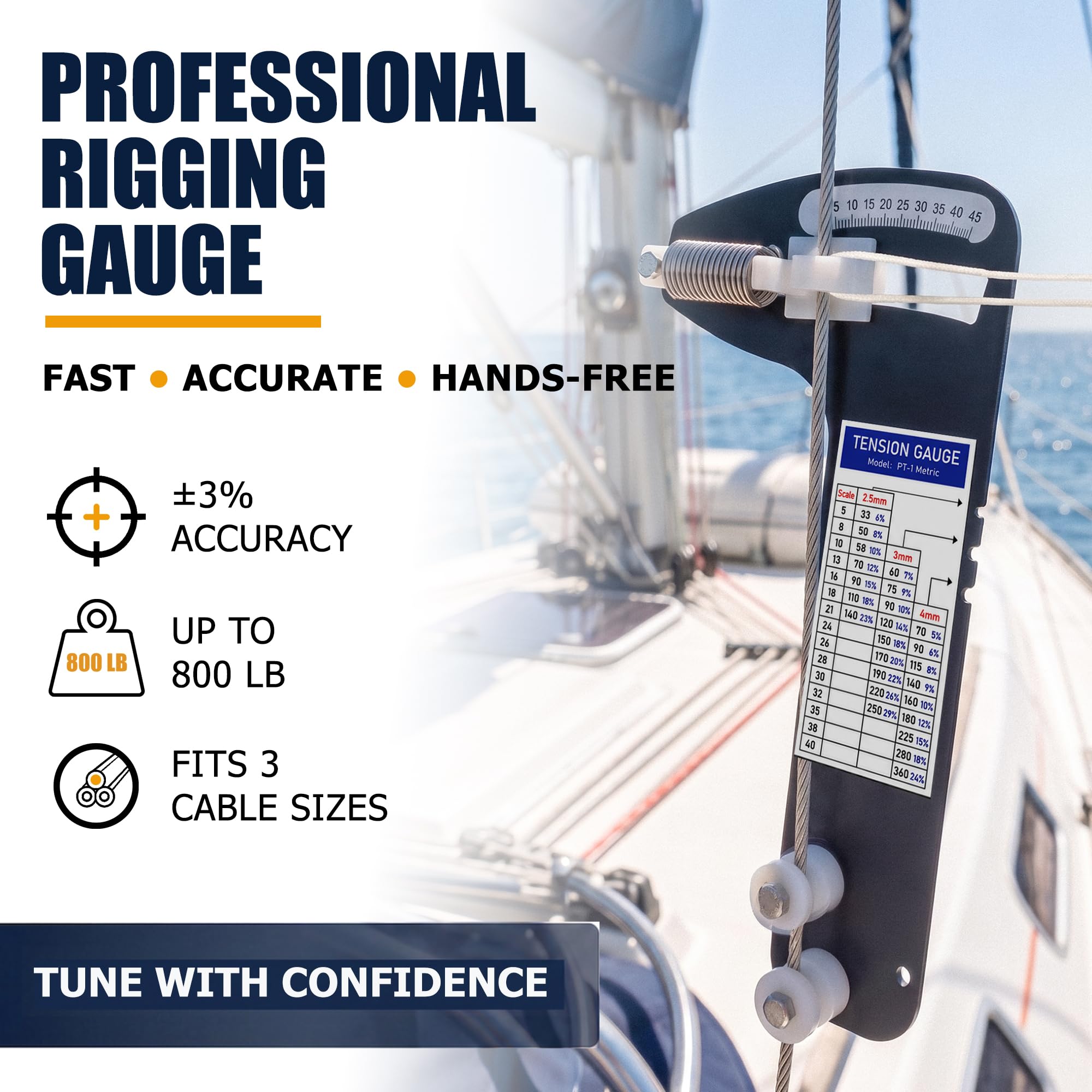 Sailboat Rigging Tension Gauge - Precise Measurement -5