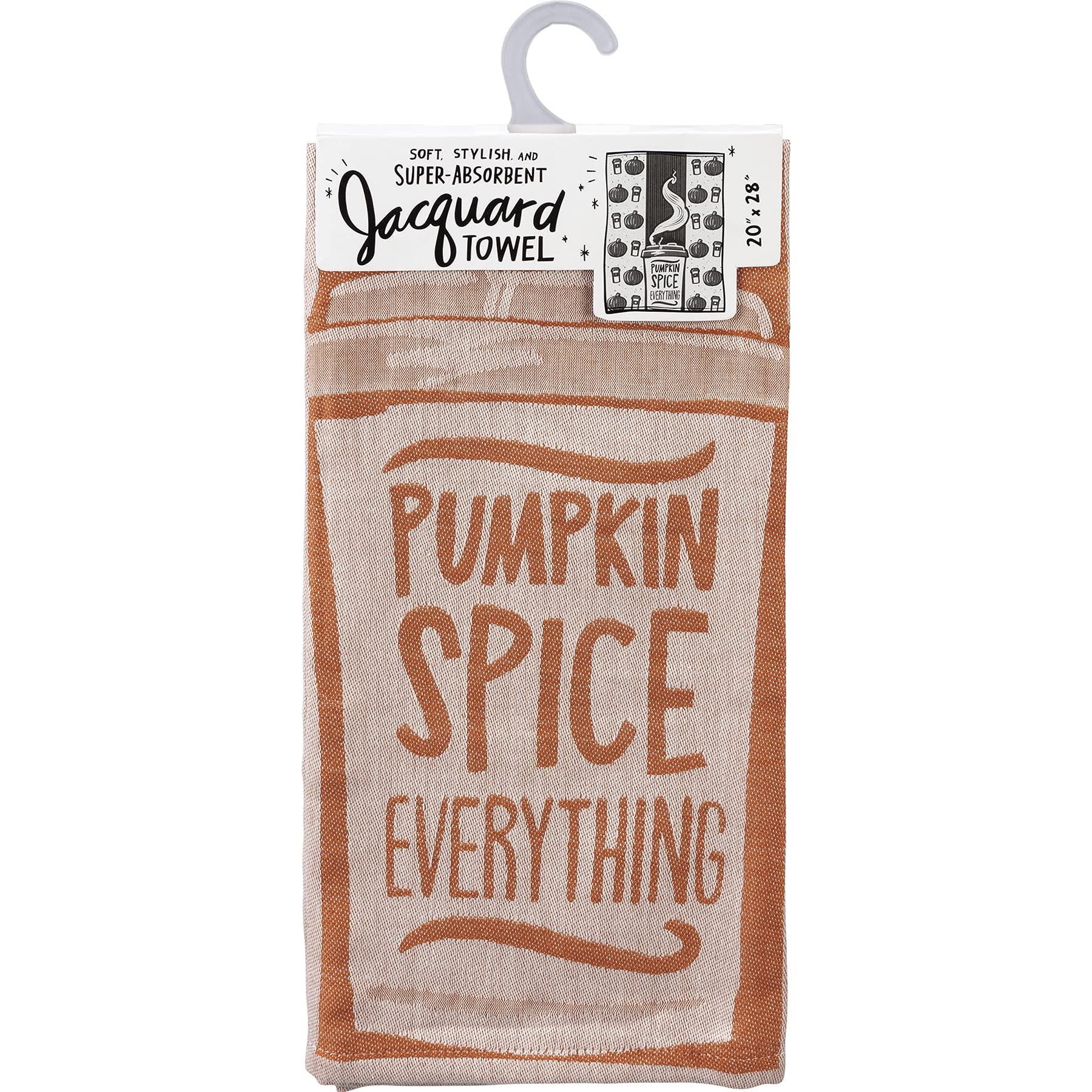 Serviette de cuisine Pumpkin Spice Everything torchon coton essuie-mains déco