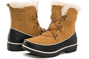 GlobalWin Women's Waterproof Winter Snow Boots