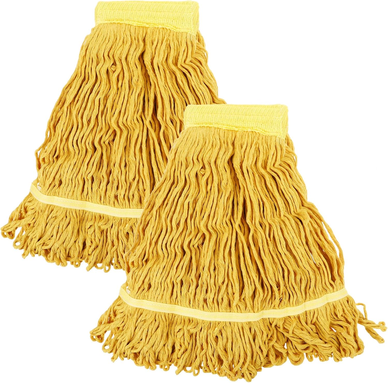 Alipis 2pcs Heavy Duty Yarn Mop Replacement for Commercial Cleaning Washable and Quick Dry for Tile Floors and Use Easy Installation