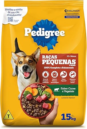 Ração Pedigree Carne e Vegetais Cães Adultos Raças Pequenas e Minis 15 kg Menor preço em Ração Pedigree Carne e Vegetais Cães Adultos Raças Pequenas e Minis 15 kg